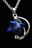 Merkaba Sacred Geometry Crystal Pendant Necklace (Various Options)