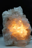 Milky Quartz Cluster and Clear Quartz Crystal Lamps (several options)