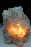 Milky Quartz Cluster and Clear Quartz Crystal Lamps (several options)