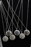 Om Tree of Life Flower of Life Fairy Pentagram Symbol Crystal Gemstone Lockets