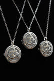 Om Tree of Life Flower of Life Fairy Pentagram Symbol Crystal Gemstone Lockets