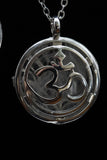 Om Tree of Life Flower of Life Fairy Pentagram Symbol Crystal Gemstone Lockets