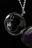 Om Tree of Life Flower of Life Fairy Pentagram Symbol Crystal Gemstone Lockets