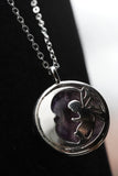 Om Tree of Life Flower of Life Fairy Pentagram Symbol Crystal Gemstone Lockets