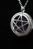 Om Tree of Life Flower of Life Fairy Pentagram Symbol Crystal Gemstone Lockets