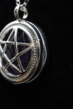 Om Tree of Life Flower of Life Fairy Pentagram Symbol Crystal Gemstone Lockets