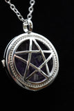Om Tree of Life Flower of Life Fairy Pentagram Symbol Crystal Gemstone Lockets