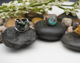 seraphinite and emerald sterling silver ring 00