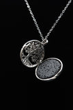 Om Tree of Life Flower of Life Fairy Pentagram Symbol Crystal Gemstone Lockets