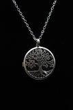 Om Tree of Life Flower of Life Fairy Pentagram Symbol Crystal Gemstone Lockets